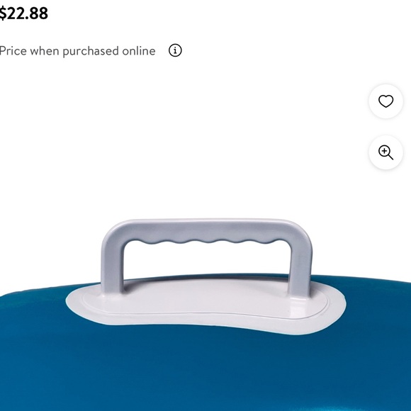 NIB  Arctic Adventures inflatable 33 inch snow tube Blue & White tube New in box - Picture 4 of 10